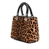 Dior Medium Pony Hair Leopard Print Lady Dior Secondhand