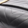 Chanel Chevron Lambskin Stitched Chain Top Handle Flap Secondhand