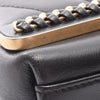 Chanel Chevron Lambskin Stitched Chain Top Handle Flap Secondhand