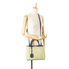 Fendi Small Woven Raffia Vitello Regular 2Jours Satchel Secondhand