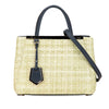 Fendi Small Woven Raffia Vitello Regular 2Jours Satchel Secondhand