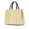 Fendi Small Woven Raffia Vitello Regular 2Jours Satchel Secondhand