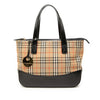 Secondhand Burberry Haymarket Check Canvas Tote