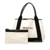 Balenciaga Canvas Navy Cabas Tote S Secondhand