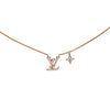 Louis Vuitton Gold Plated Enamel LV Iconic Pendant Necklace Secondhand