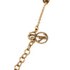 Louis Vuitton Gold Plated Enamel LV Iconic Pendant Necklace Secondhand