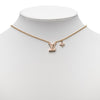 Louis Vuitton Gold Plated Enamel LV Iconic Pendant Necklace Secondhand