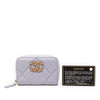 Chanel Quilted Lambskin 19 Zip Around Coin Purse Secondhand