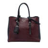Prada Medium Bicolor City Calf Double Satchel Secondhand