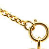 Secondhand Chanel Gold Plated CC Quilted Pendant Necklace