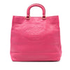 Prada Vitello Daino Canapa Logo Open Convertible Tote Secondhand