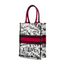 Dior DiorAmour Embroidered Canvas Graffiti Vertical Book Tote Secondhand
