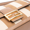 Fendi Pequin Canvas Baguette Satchel Secondhand