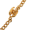 Chanel CC Gold Plated Turn Lock Pendant Necklace Secondhand