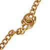 Chanel CC Gold Plated Turn Lock Pendant Necklace Secondhand