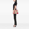 Secondhand Prada Large Saffiano Trimmed Canapa Double Satchel