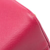 Secondhand Prada Large Saffiano Trimmed Canapa Double Satchel