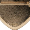 Chanel CC Resin Gold Plated Strass Heart Brooch Secondhand