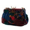 Bottega Veneta Printed Velvet Frame Shoulder Bag Secondhand