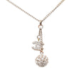 Chanel CC Brass Strass Pendant Drop Necklace Secondhand