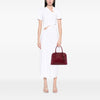 Prada Medium Saffiano Lux Open Promenade Satchel Secondhand