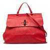 Gucci Large Leather Bamboo Daily Satchel Secondhand
