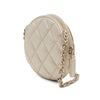 Chanel Mini CC Metallic Lambskin Camellia Bouquet Round Clutch on Chain Secondhand