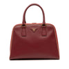 Prada Saffiano Lux Pyramid Frame Top Handle Bag Secondhand