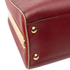 Prada Saffiano Lux Pyramid Frame Top Handle Bag Secondhand