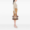 Burberry Small House Check Canvas Bridle Hepburn Satchel Secondhand