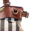 Burberry Small House Check Canvas Bridle Hepburn Satchel Secondhand
