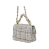 Chanel Mini CC Quilted Tweed Chain Handle Flap Secondhand