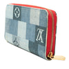 Louis Vuitton Monogram Denim Patchwork Zippy Long Wallet Secondhand