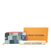 Louis Vuitton Monogram Denim Patchwork Zippy Long Wallet Secondhand
