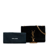 Saint Laurent Small Velvet Monogram Kate Tassel Crossbody Secondhand