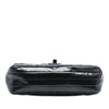 Chanel Mini Rectangular Classic Chevron Crumpled Patent So Black Single Flap Secondhand
