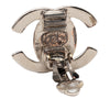 Chanel Silver Plated CC Turnlock Clip On Earrings Secondhand