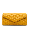 Secondhand Saint Laurent Quilted Lambskin Sade Puffer Envelope Clutch