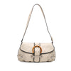 Ferragamo Leather Gancini Flap Shoulder Bag Secondhand