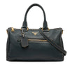 Prada Vitello Daino Zip Top Satchel Secondhand