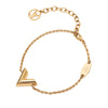 Louis Vuitton Gold Plated Essential V Bracelet Secondhand