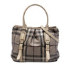 Burberry Smoked Check Coated Canvas Satchel Secondhand