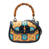 Gucci 100th Anniversary Medium GG Coated Canvas Kaleidoscope 1947 Bamboo Top Handle Bag Secondhand