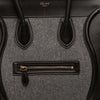 Celine Mini Tricolor Felt Wool and Calfskin Luggage Tote Secondhand