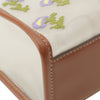 Miu Miu Leather Trimmed Embroidered Mesh Top Handle Bag Secondhand