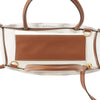 Miu Miu Leather Trimmed Embroidered Mesh Top Handle Bag Secondhand
