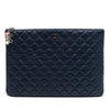 Chanel Large Quilted Lambskin Casino Charms O Case Clutch Secondhand