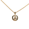 Dior Gold Plated CD Logo Strass Pendant Necklace Secondhand