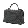 Chanel Large Quilted Caviar Coco Top Handle Bag Secondhand