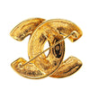Secondhand Chanel Gold Plated CC Quilted Brooch